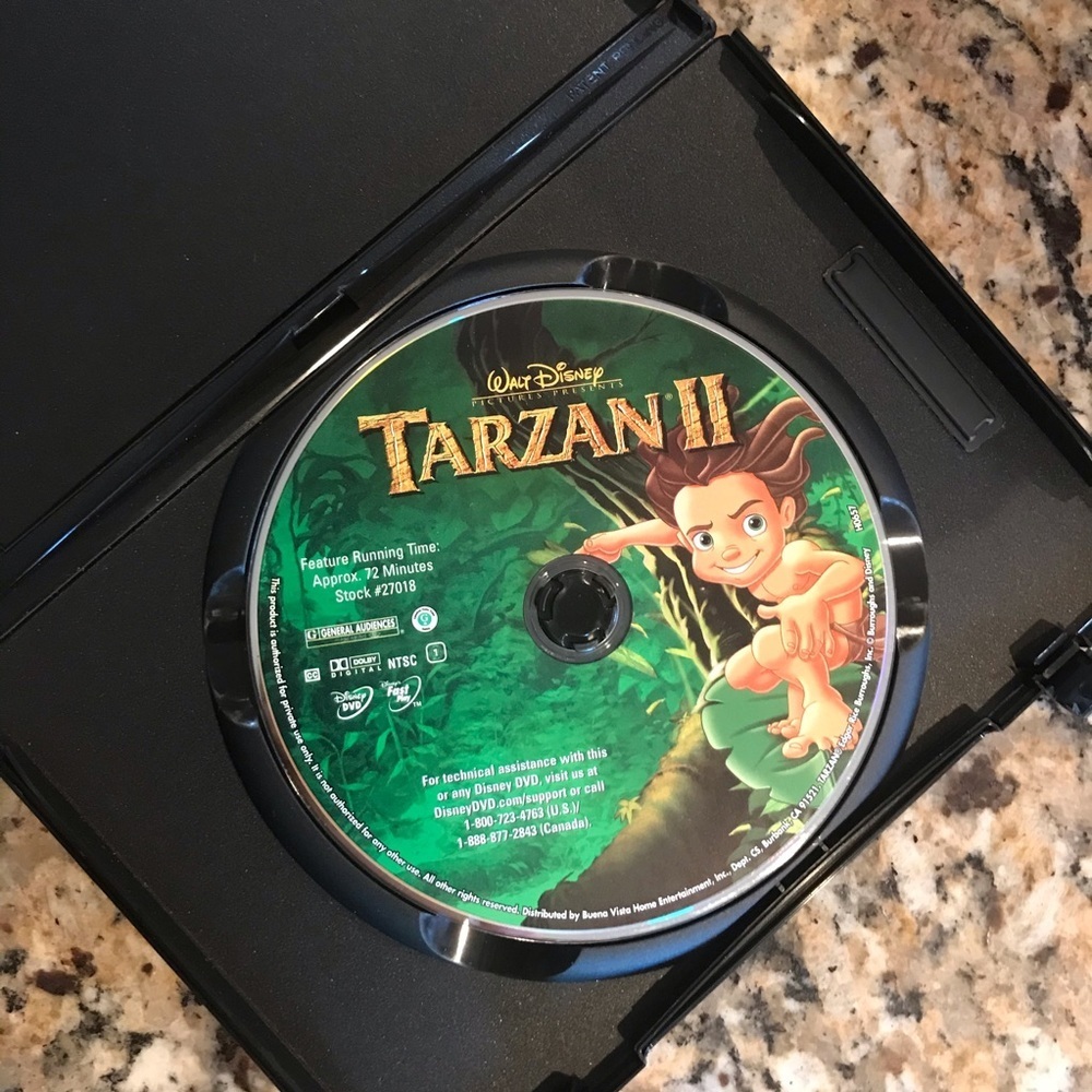 🍿Tarzan II DVD - Picture 3 of 3